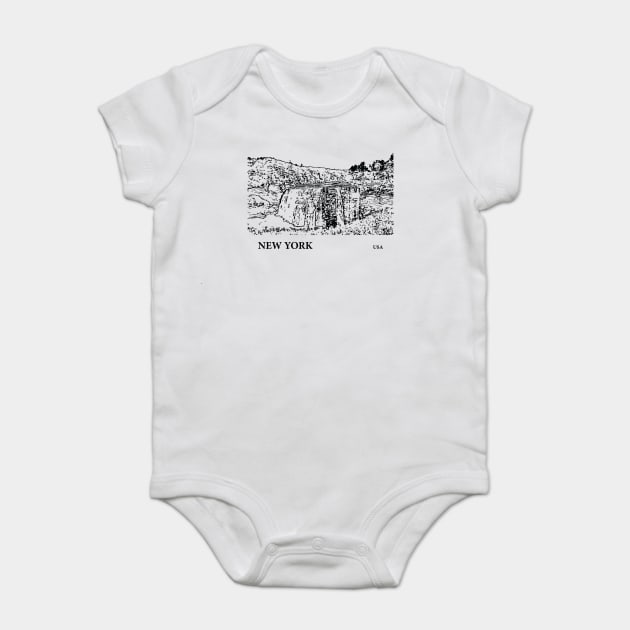 New York USA Baby Bodysuit by Lakeric